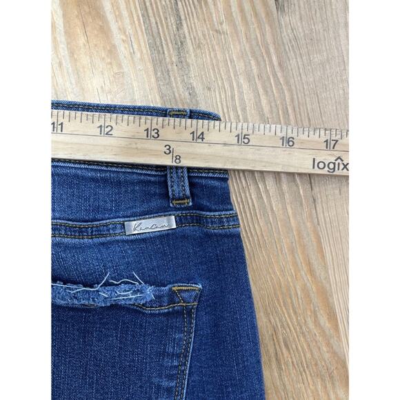 KanCan skinny jeans Women's Distressed Raw Bottom size 13/30 - Picture 6 of 7